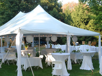 Party tent setup sale